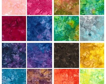 Batik Fat Quarter packs .The full collection of 25 fat quarter 18"x22" approx