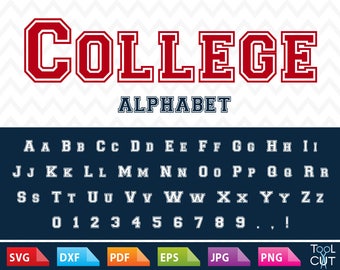 College Monogram Font Svg Sport Alphabet Svg Sport Letters Svg University Alphabet School Font Svg Outline Monogram Alphabet Svg Silhouette