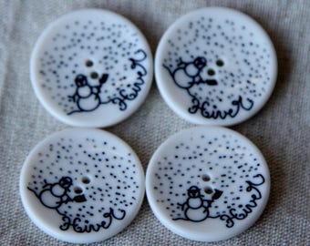 White winter 24 mm ref 478 buttons