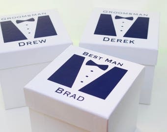 Custom Groomsmen Gift Box | Groomsmen Gift Proposal | Will You be My Groomsmen | Groomsmen Box | Ring Bearer Box | Monogrammed Groomsmen Box