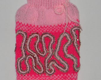 dog, dog clothes Chinese, dog sweater hand knitted