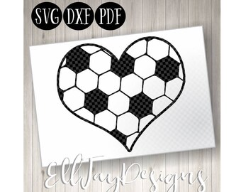 Soccer Ball SVG, Soccer ball heart, Soccer, Soccer Monogram svg, soccer ball, soccer circle mongram, silhouette, soccer heart silhoutte cut
