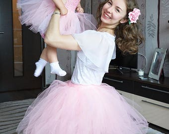 Mother Daughter matching dress Mommy and Me dresses Mom Baby Skirt Mommy and Me Matching Tutu Set Mother Daughter Outfits mommy and me tutu