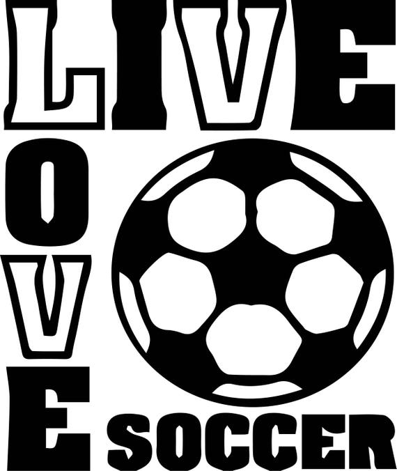 Download Soccer love Svg Files Silhouettes Dxf Files Cutting files