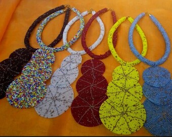 African Masai beaded necklaces,African choker necklaces,multicolour necklaces,