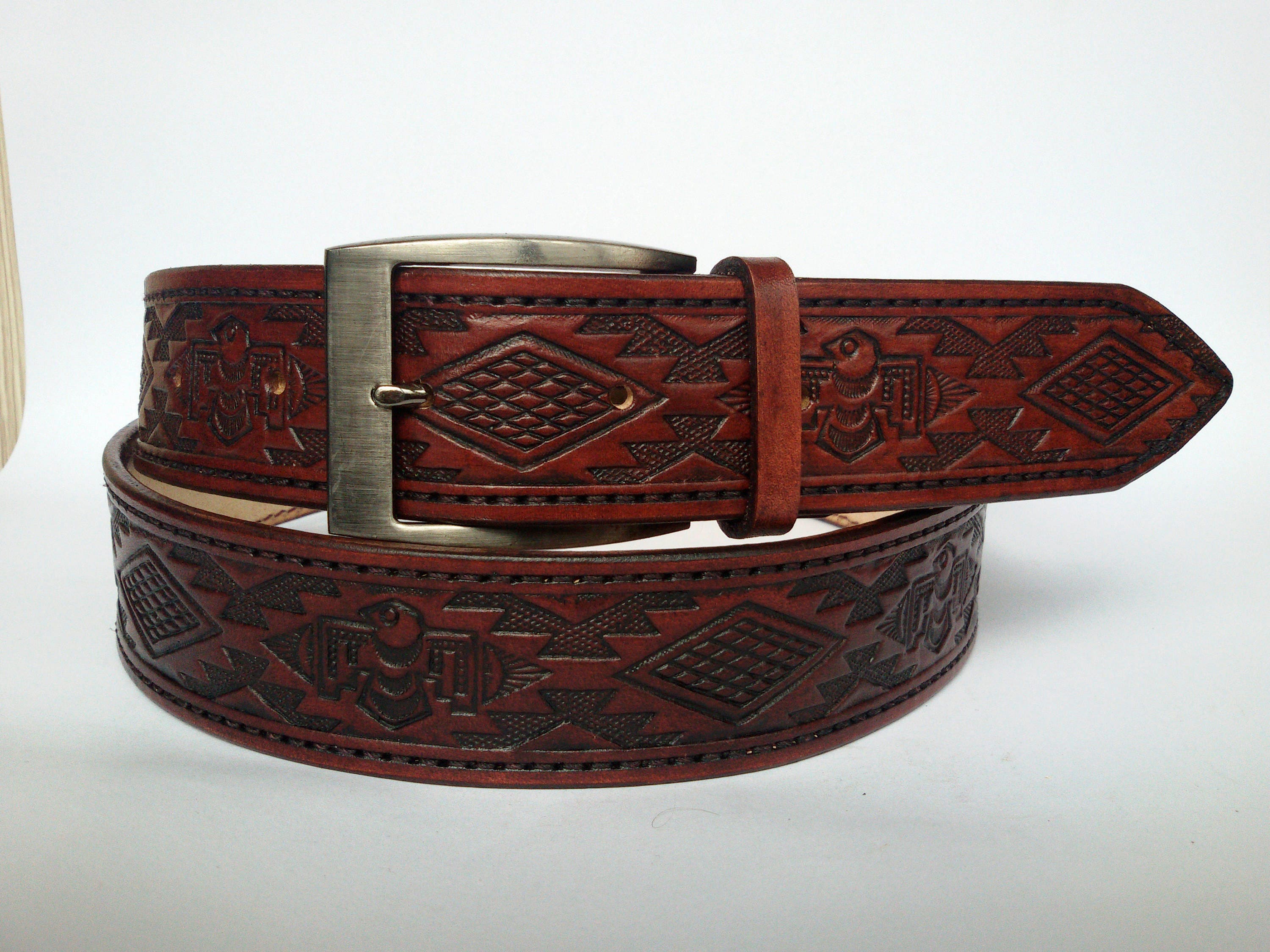 mens western belt in 8 colors leather belt leather embossed