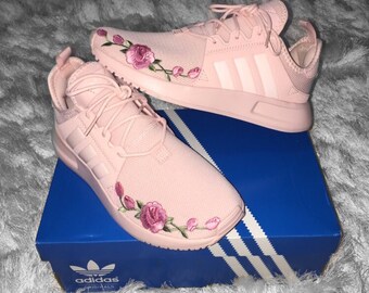 adidas with roses on them