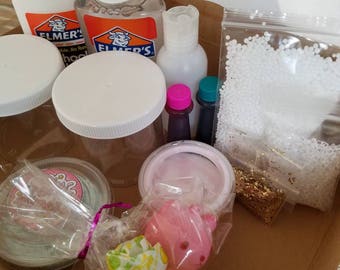 DIY SLIME KIT with a Sample Slime and Extras