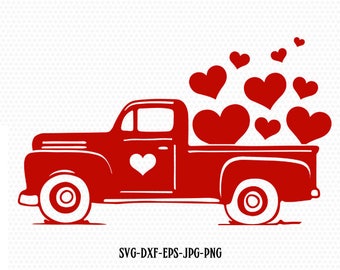 Free Free 227 Valentine&#039;s Day Truck Svg Free SVG PNG EPS DXF File