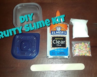 Fruity Beads DIY Slime Kit with activator/Kids Craft