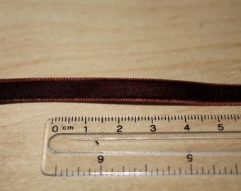 Chocolate brown velvet Ribbon
