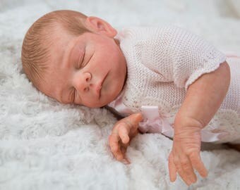 Baby Reborn of 19 in. and weight is 5.07 lib. silicone vinyl doll. Special gift. Reborn baby girl, reborn toddler