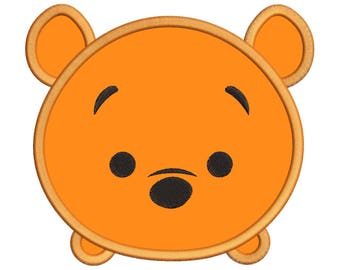 Tsum Tsum Winnie The Pooh Applique Embroidery Design - Tsum Tsum Applique Machine Design - INSTANT DOWNLOAD