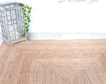 Jute Handwoven Rug. Natural Rug. Natural Home Decor. Braided Jute Rug. Sustainable Decor. Scandi Style. Feng Shui Inspiration.