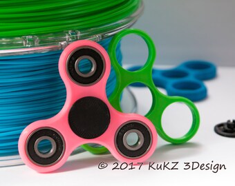 Fidget spinner / Hand spinner fidget toy / Fidget spinner 3D printed / Tri fidget spinner design / Custom color fidget spinner