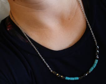 Magnets and Turquoise Necklace