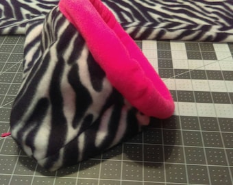 Zebra print/cuddle sack/guinea pig/rat/hedgehog /hedgehog bed