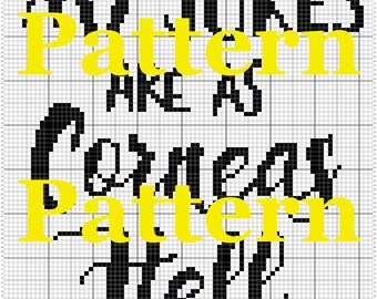 My Jokes are as Corneas Hell Cross Stitch pattern