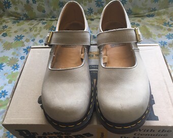 Dr Martens - Mary Jane Sandals - Color/Oat - England - Vintage - New Condition