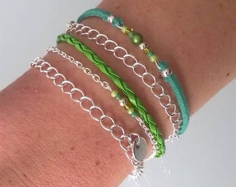 "Flowing" MULTISTRAND bracelet