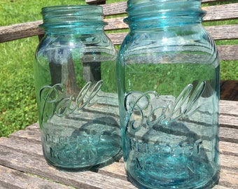 1920's Blue Ball Canning Jars