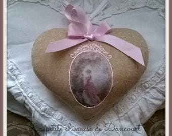 Embroidered heart Louis Marie