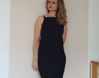 Dress Navy Blue material bi