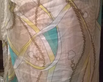 Scarf or pareo viscose and cotton