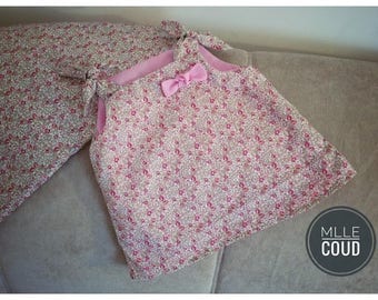 baby dress line liberty from 3 months to 18 months