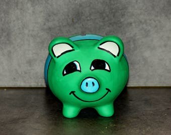 Kids ceramic pig piggy bank