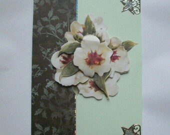 63 - floral 3D greeting card