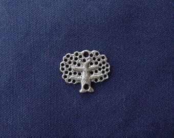 Tree of life in antique silver charm