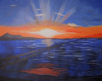 Original Acrylic Painting Titled "Calming Waters"