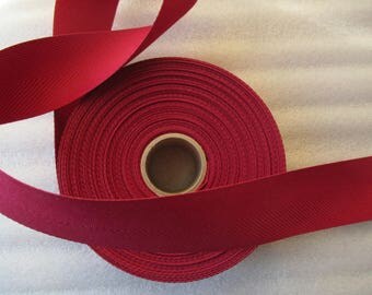 flexible 5 cm red cotton webbing