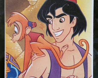 Handmade Disney Aladdin tile coaster