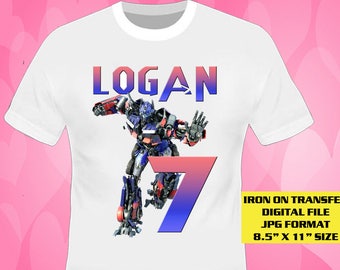 Transformers Iron On Transfer Design , Transformers Birthday Shirt DIY , Transformers Shirt Diy , Transformers , Digital File Only , JPG
