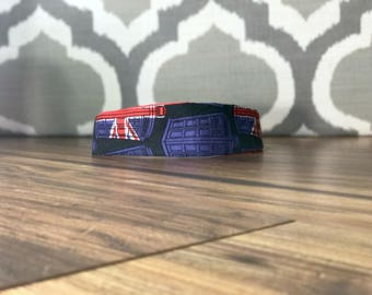 Handmade Headband/Fabric Headband/Reversible Headband/Child's Headband-Nerdy/Geeky Doctor Who/Whovian/Tardis and Red/Hair Accessory