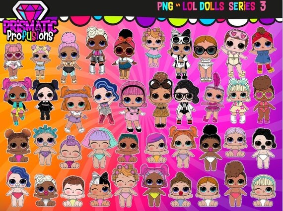  Lol Doll Lol Surprise Dolls Series 3 Clipart Instant