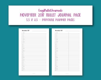 Bullet journal pages | Etsy