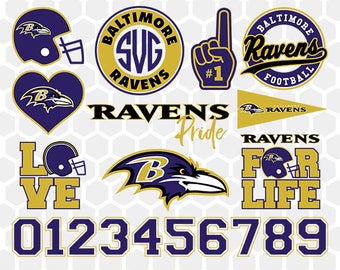 Baltimore Ravens SVG, Baltimore Ravens Files, Instant Download Football Files, Cricut, Cameo, Vinyl Machine, DXF EPS png jpg pdf - 032