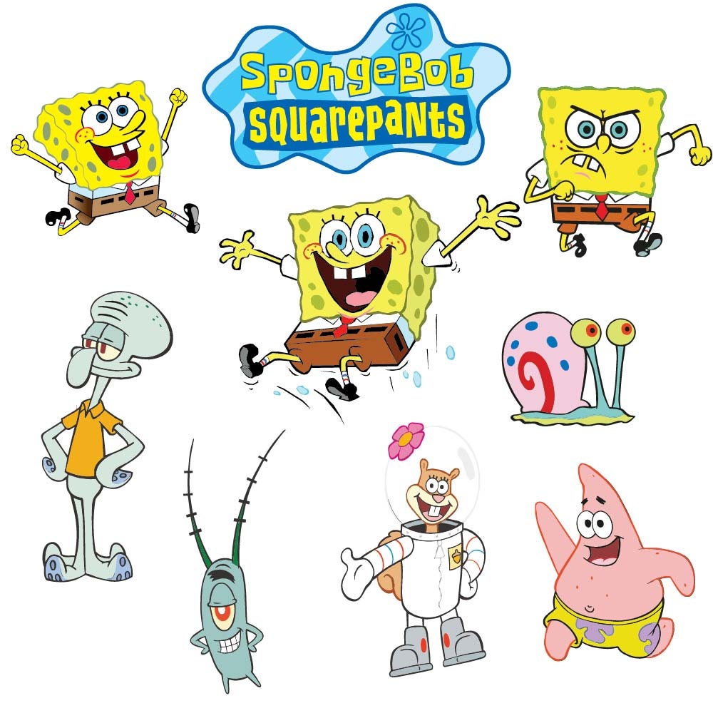 Spongebob SVG, Spongebob Clipart for Design,Print,Silhouette Cameo ...