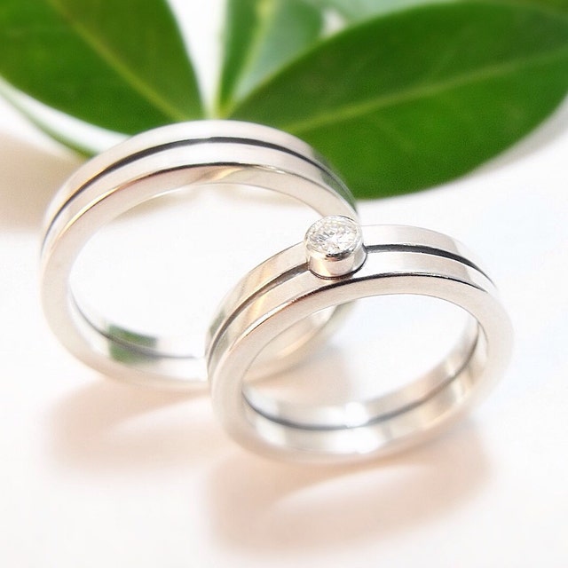 View wedding bands by DownToTheWireDesigns on Etsy