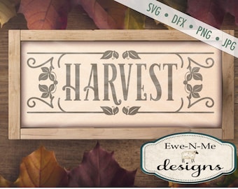 Harvest SVG - Rustic svg - Farmhouse svg - harvest sign svg - farmhouse style harvest svg - Commercial Use svg, dfx, png, jpg