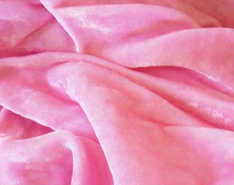 Vintage / Rayon Velvet / Make Your Own Millinery Flowers / Made in Japan / 36" x 36" / Velvet Strawberries / Velvet Mushrooms / Rose Pink