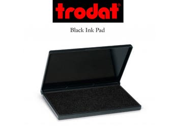 Ink Pad By Trodat - Black Ink - For Use With Wood Handle Stamps - 2 Sizes Available - Ships in 1-2 Business Days (I416)