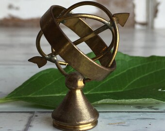 Vintage Brass Armillary - Holland Delft Miniature