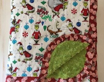 Grinch blanket Etsy