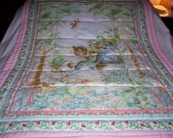 Handmade Beatrix Potter 3 Kittens Cotton Baby/Toddler Quilt-Newly Made 2017
