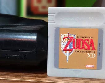 SOAP Gameboy Zelda cartridge parody with case, Energy Citrus Scented, Retro Video Game Geek Gift