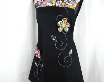 Robe Kyriu fleurs japonaise et spirales